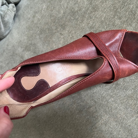 Chloe peep toe platform heel - Picture 3 of 7